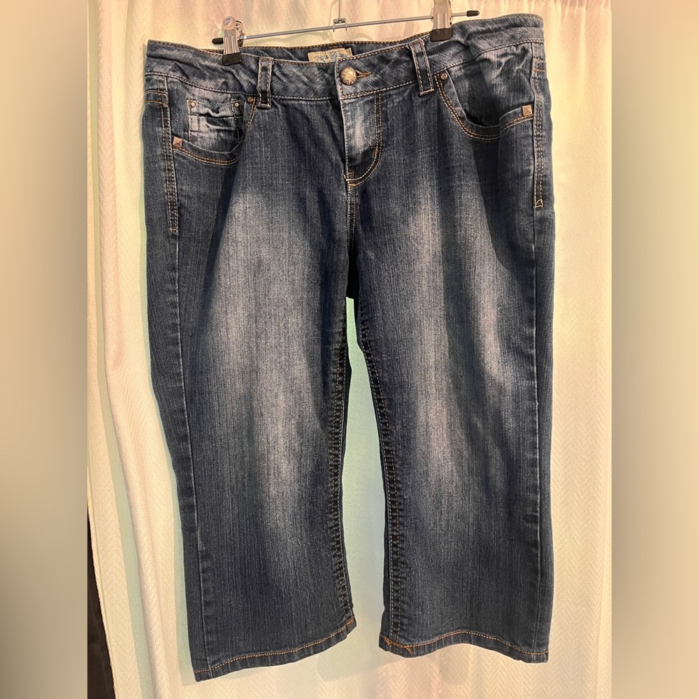 Blue Denim Capris